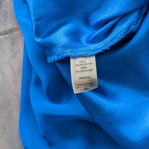 Calvin Klein Cobalt Blue Dress 14 - Picture 3 of 4